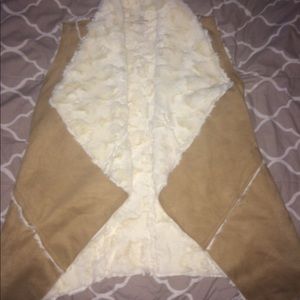 Faux fur vest